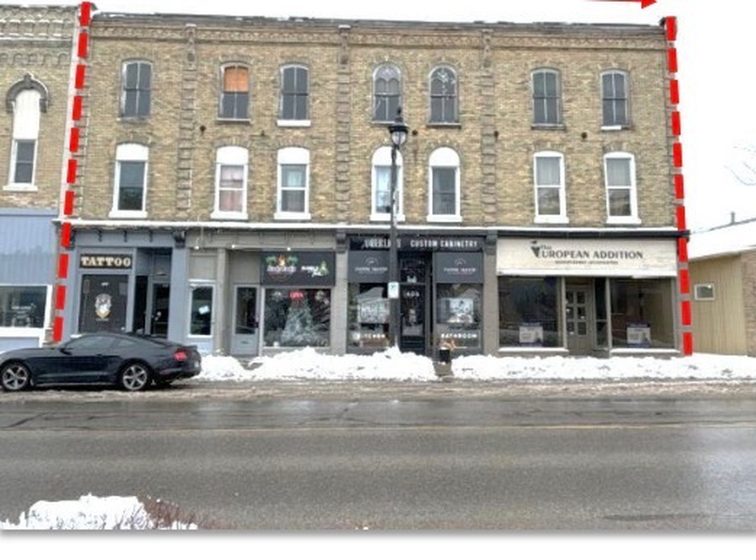 Recently purchased commercial property on Main Street in Exeter, Ontario